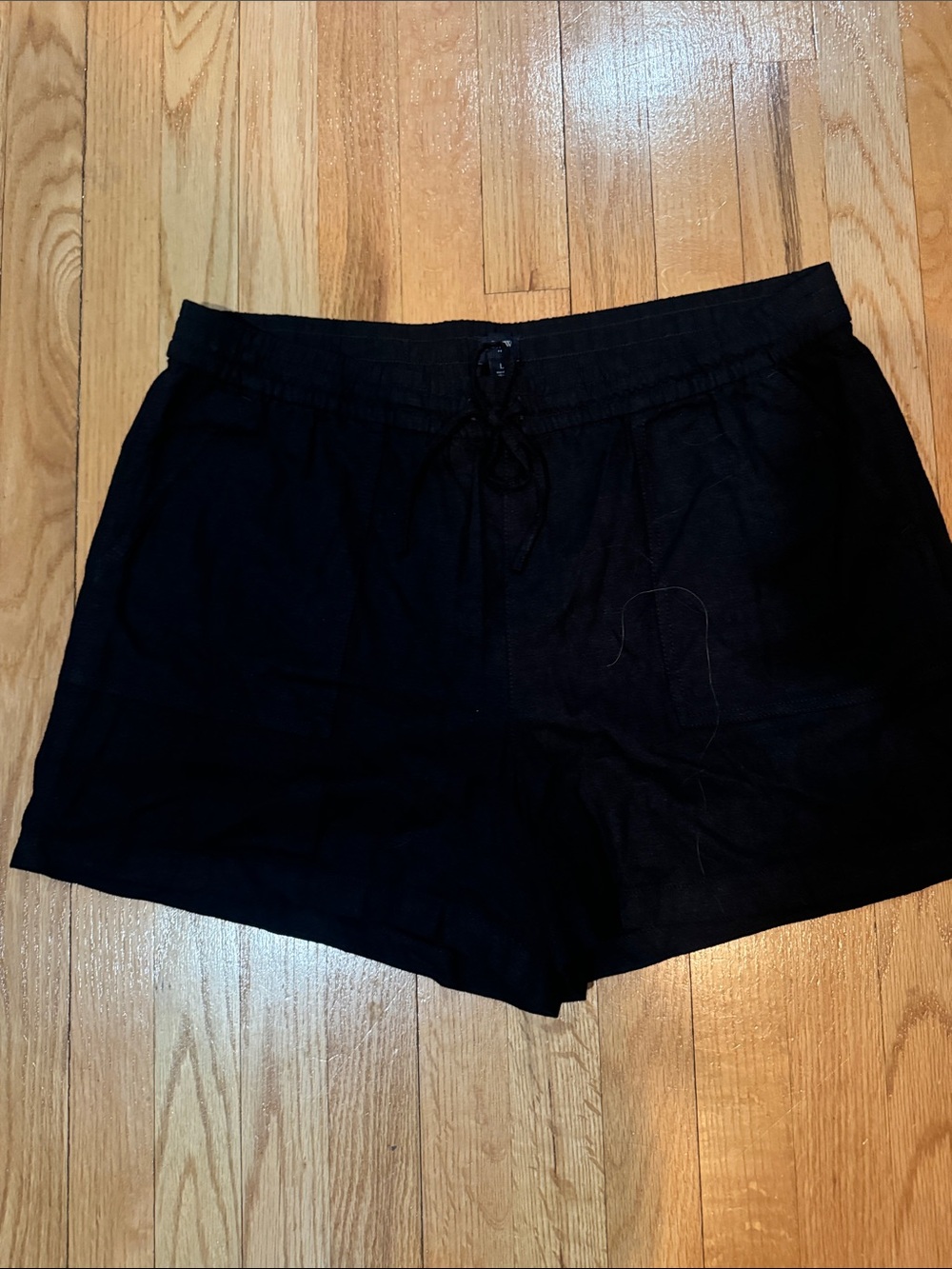 Women's JCrew Black Drawstring Linnen Shorts